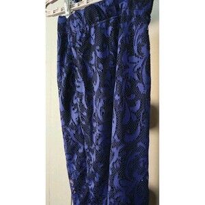 New HOT GAL Dark Navy Lace over Black Lining Women's Small Skirt NWT D25 Nice
